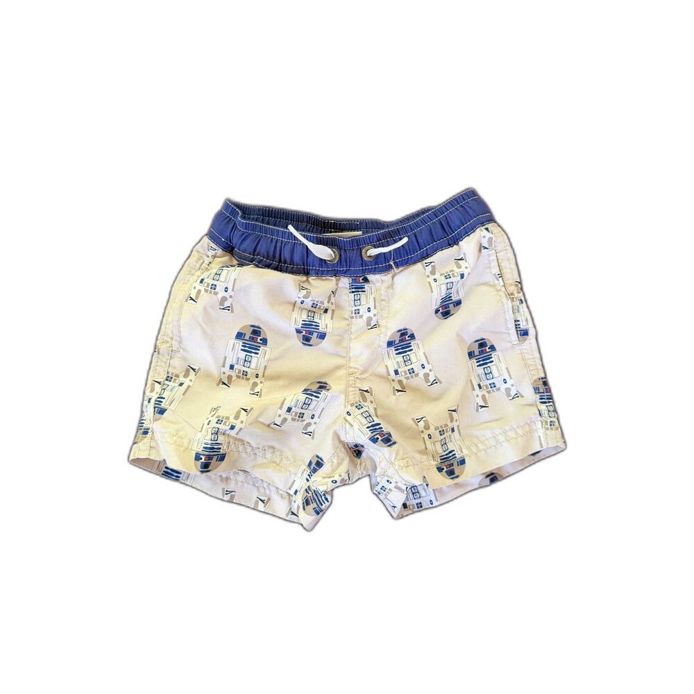 Hanna Andersson Star Wars R2-D2 Swim Trunks Size 80/85 cm